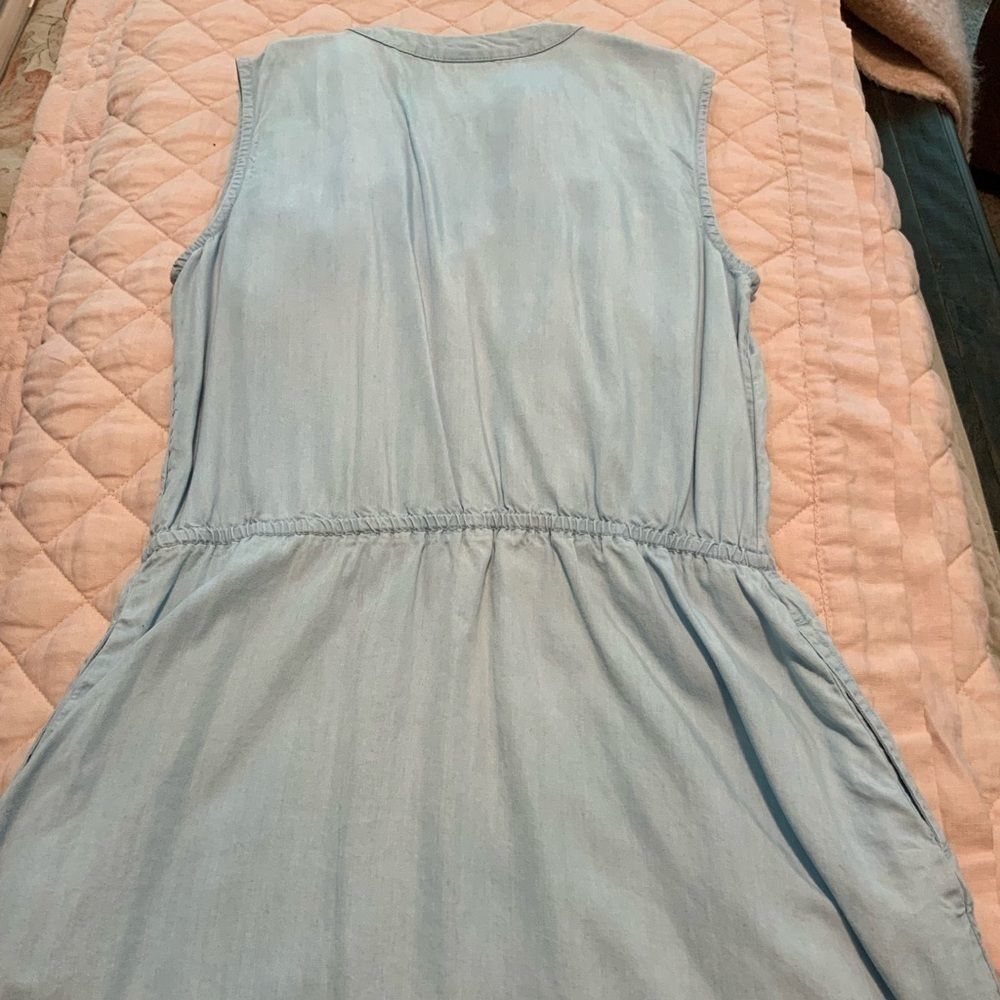 Merona blue dress with buttons size M - Picture 4 of 6